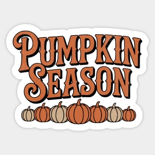 Pumpkin Season Western Vintage Design Sticker